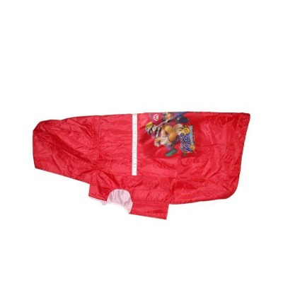 Super Dog Jacket Red Raincoat Size 36